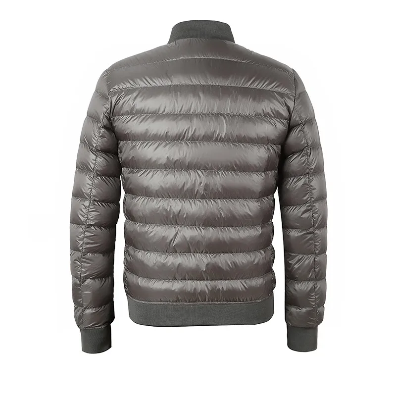 Sanishroly-abrigo de plumón de pato blanco para hombre, Parka fina de béisbol, prendas de vestir, Tops, S360, Otoño e Invierno