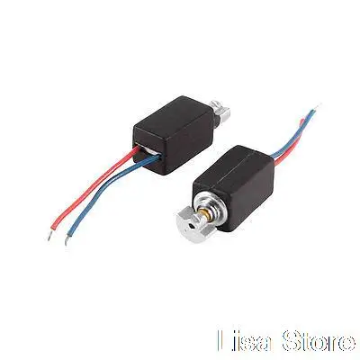 2pcs 4.6mm x 4.8mm 2 Wire DC3V 2000RPM Miniature Electric Vibration Motor