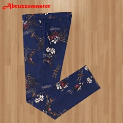 2023 Fashion Men's Suit  pants Shine Patterns Luxury Casual Men Stage Clothing Vintage Mens Suits trousers 1Ps