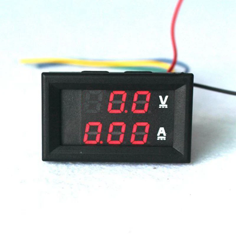 2 in1 DC 100V 100A/50A Red LED Voltmeter Ammeter With DC 100A/50A Resistive Shunt Voltage Current Monitor Volt Ampere Meter