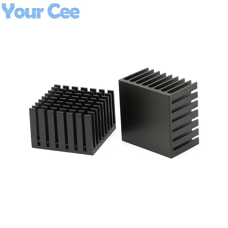 5pcs/1pc 37*37*24mm Heatsink Radiator Cooling Fin Aluminum Heat Sink 37x37x24 for LED Power IC Transistor Module PBC 37X37X24mm