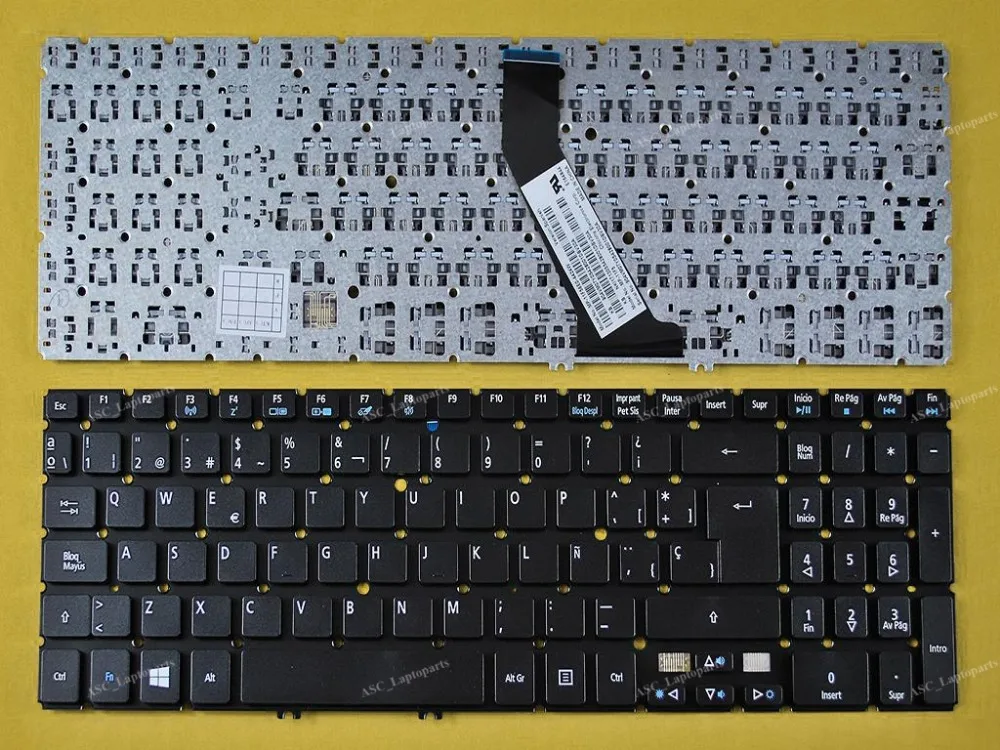 

New SP SpanishTeclado Keyboard For Acer Aspire M5-581G M5-581T M5-581T M5-582PT M3-580 M3-580G Laptop Black WIN8