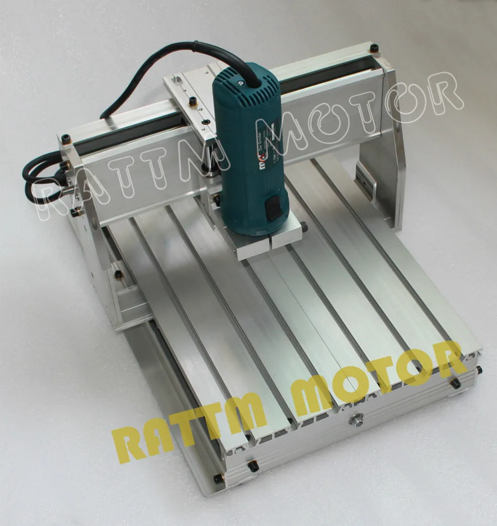 【 EU Free VAT 】 3040 CNC router milling machine mechanical kit Frame ballscrew with 43mm Neck Spindle Mount for KRESS motor