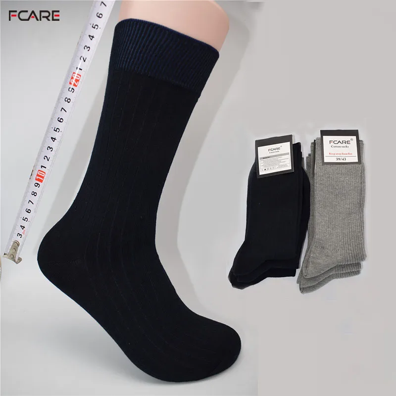 

Fcare 10PCS=5 pairs 39, 40, 41, 42, 43 calzini lunghi uomo blue gray men dress double needle business long leg socks calcetines