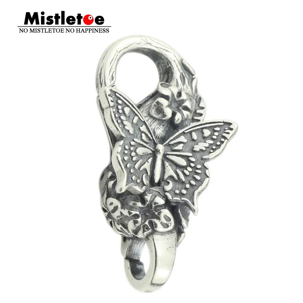 Mistletoe 925 Sterling Silver Papillon Lock Clasp Butterfly European Jewelry