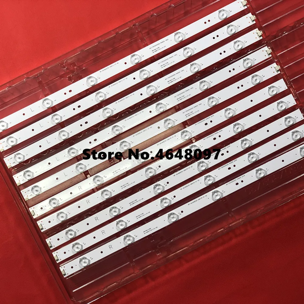 

10 PCS/set perfect Replacement LED backlight strip for Chan gho ng 49" LED49C1000N LED49C1080N LB-C490F13-E2-L-G1