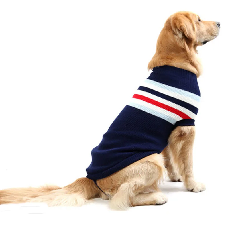 Large Dog Sweater Labrador Golden Retriever Jumper Knitted Sweaters For Big Dog Pullover Clothes Winter Pet Sweater Dog #8-#28