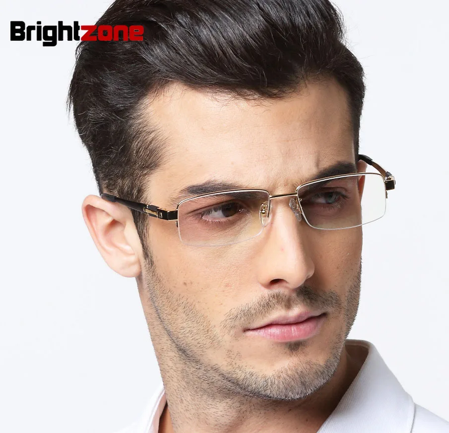 

Superme Business Affairs Ultra Light 100% Pure Titanium Male Big Size Face Half Rim Myopia Prescription Men Rx Eye Glasses Frame