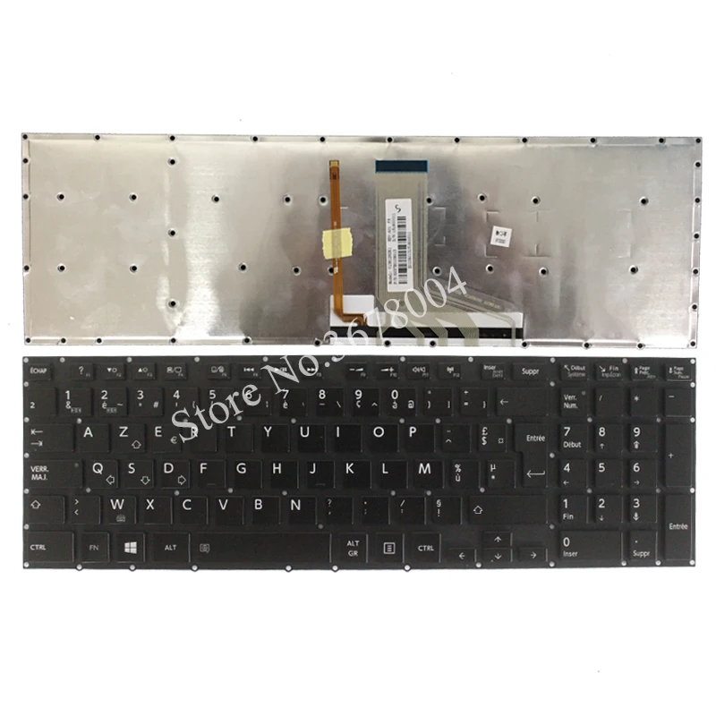 Imagem -01 - Francês Teclado do Portátil para Toshiba Satélite P55 P50 P50-a P50t sem Quadro fr Teclado com Retroiluminado Novo frances teclado do portatil para toshiba satelite p55 p50 p50 a p50t sem quadro fr teclado com retroiluminado novo 01