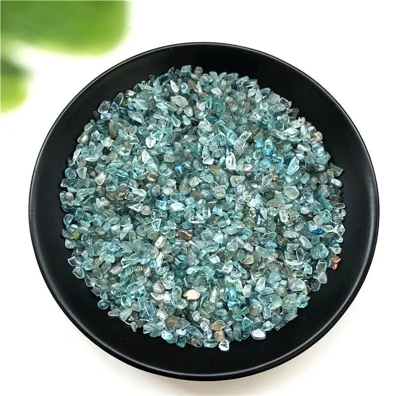 Wholesale 50g 2 Size Natural Blue Apatite Crystal Gravel Tumbled Polished Stone Healing Quartz Crystals