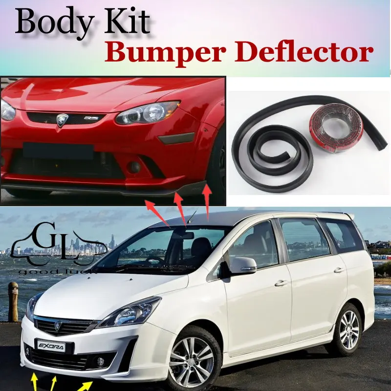 Bumper Lip Deflector Lips For Proton Exora Star / Turbo / Bold / Prime Front Spoiler Skirt For TopGear Fans / Body Kit / Strip