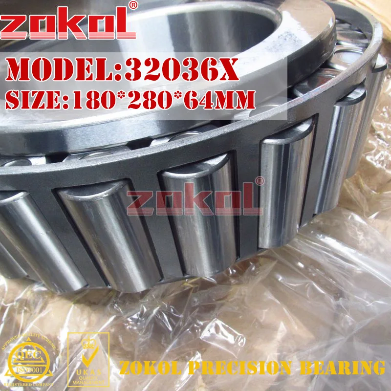 ZOKOL 32036 X bearing 32036X 2007136E Tapered Roller Bearing 180*280*64mm