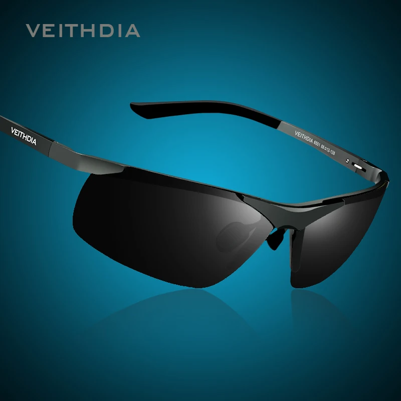 VEITHDIA Sunglasses Men's Brand Designer Cycling Sports Polarized UV400 Lens Outdoor Sun Glasses Driving Eyewear For Male 6501