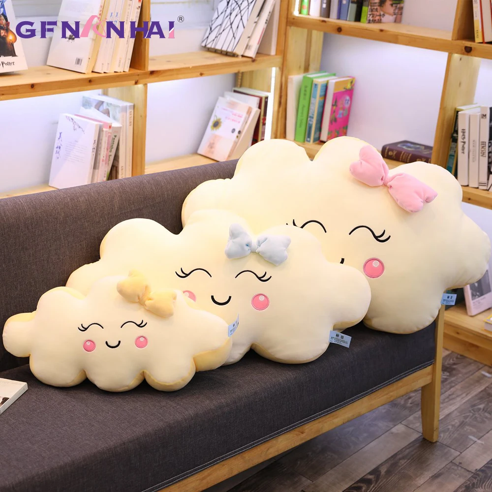 

1Pc Giant New Style Kawaii Cloud Plush Pillow Soft Sofa Cushion Lovey Smile Cloud Stuffed Plush Toys For Children Girls Gift