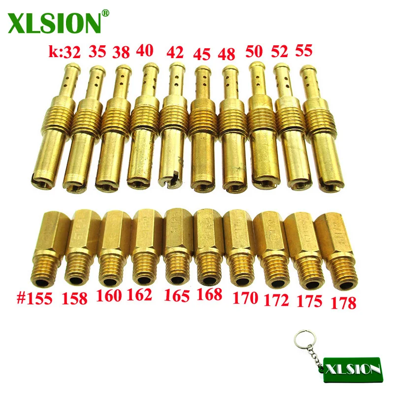 Set getto principale 155/158/160/162/165/168/170/172/175/178 Pilot Jet lento serie 21 #32-#55 per Keihin PWK PE OKO KOSO PJ PWM PD