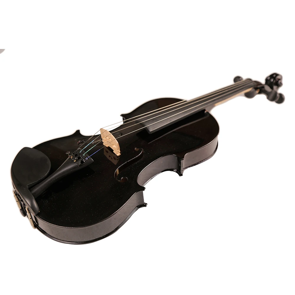 

TONGLING Full Size Solid Wood Violin 4/4 with Complete Accessories High Grade Black Student Beginner Violin