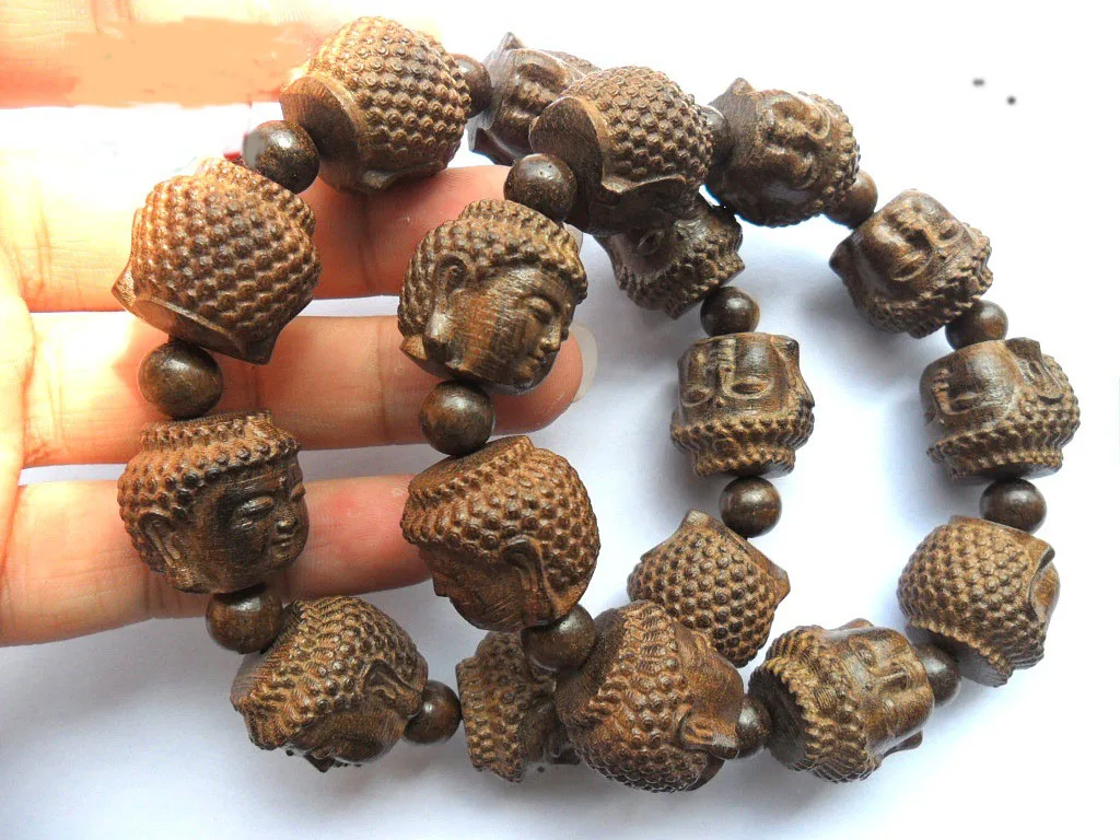 new wholesale carved Buddha head mala beads bracelet gifts for men friendship bracelets Religious bracelet good luck jewelry