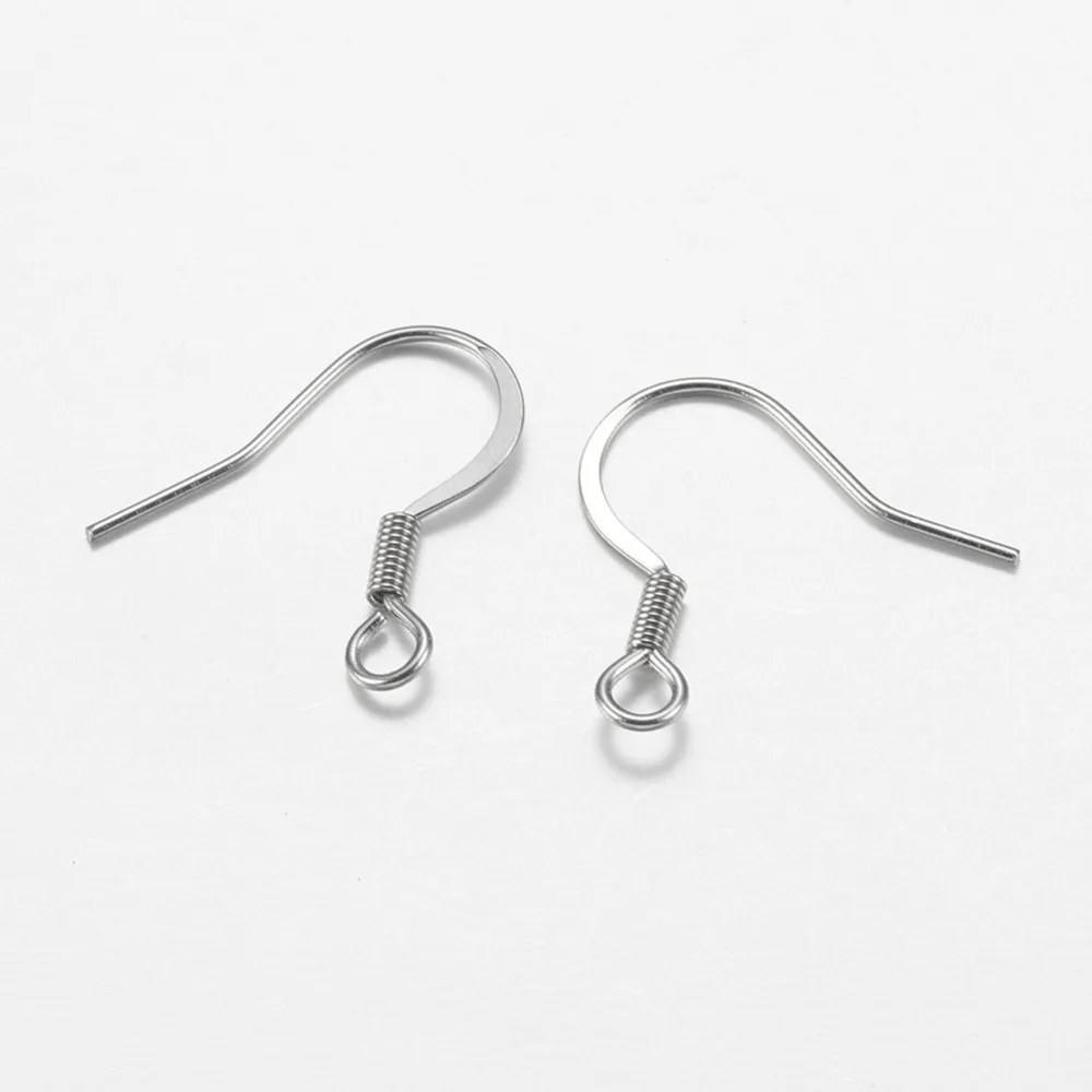 Seasha 20pcs 20x18mm 316L Stainless Steel Anti-allergic Metal Jewelry Making DIY Findings Earrings Hooks Jewellry Craft Material