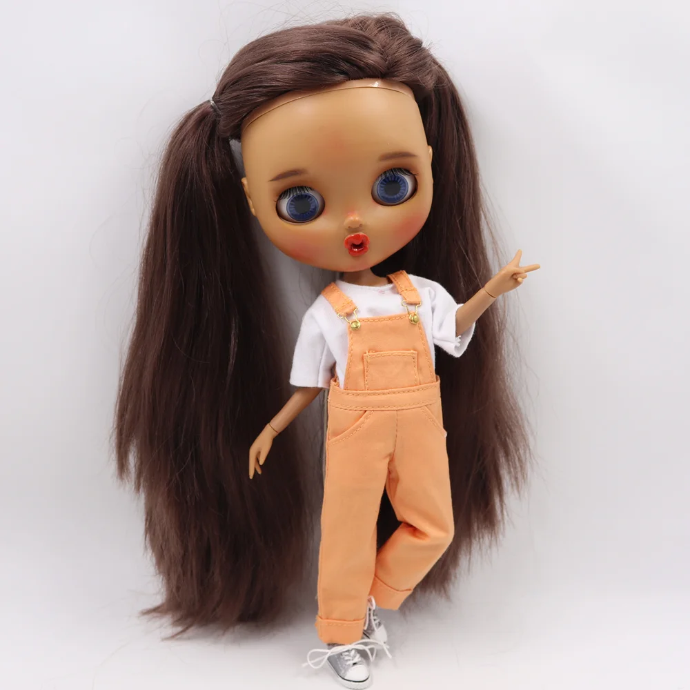 Outfits for Blyth doll Overralls scotch soda with white T-Shirt for the  JOINT body cool dressing ICY dbs NEO