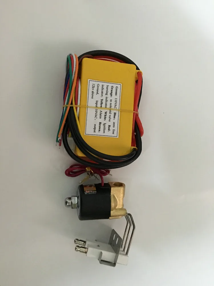 

Gas Ignition Transformer Unit, Spark Plug, 110V (1/4) Soleniod Valve, High Power Output, Gas Ignition Controller