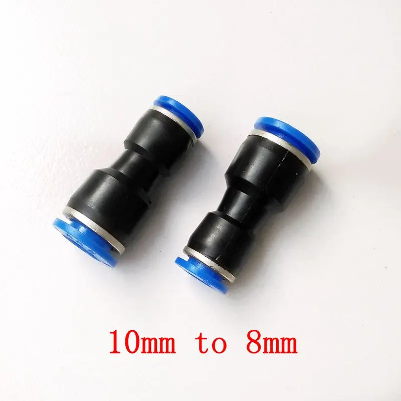 10pcs/lot  Pneumatic Air Fitting Change Diameter Connector 10mm to 8mm Union Straight Connector PG10-8