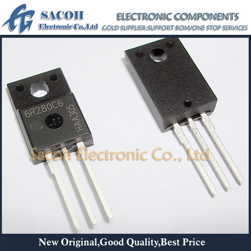 

New Original 5Pcs/Lot IPA60R280C6 6R280C6 OR IPA60R280CFD7 60R280F7 TO-220F 13.8A 600V Power MOSFET