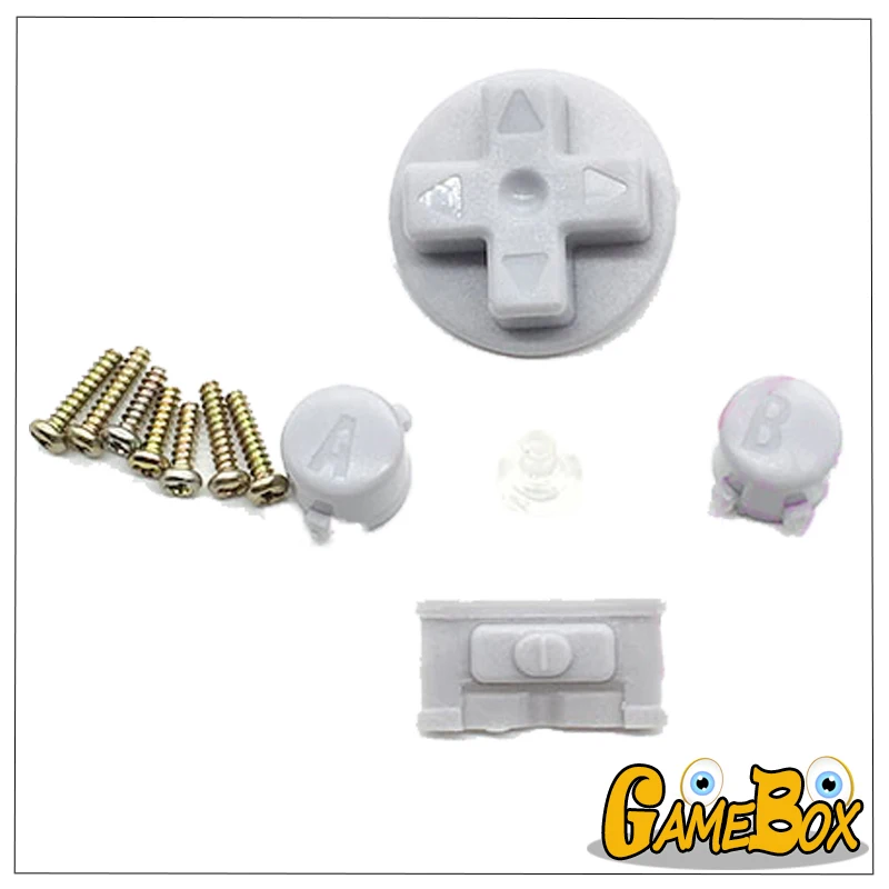 ปลอกหุ้มสำหรับ nintend GBA gameboy adance คอนโซลแบบเต็มเคสพร้อมปุ่มและสกรู