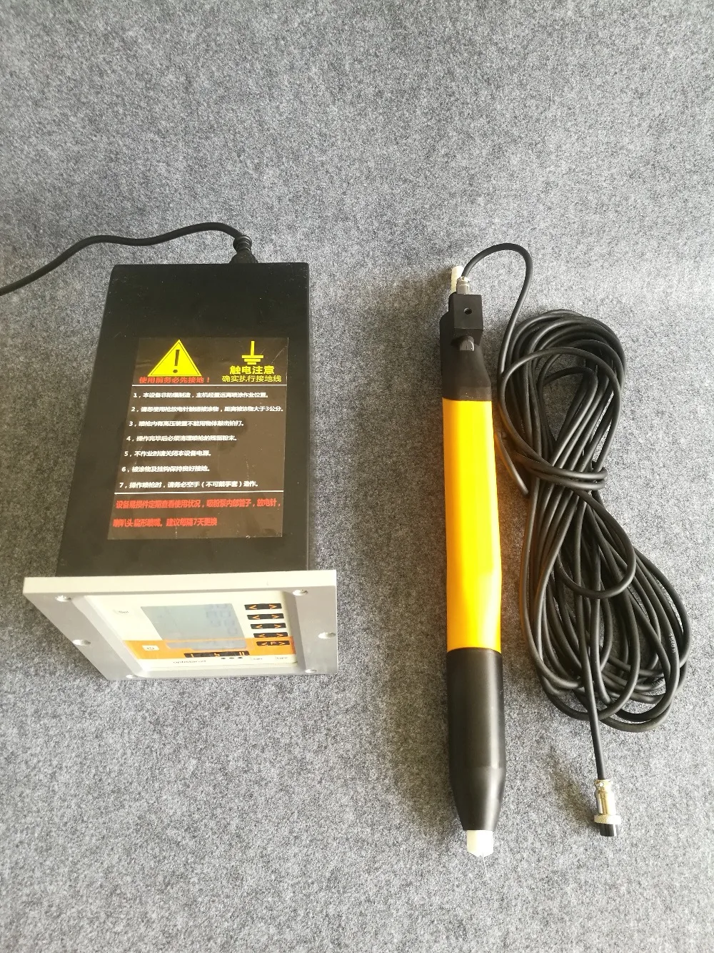 Hele set optiflex type automatische elektrostatische poedercoating machine control unit met spuitpistool