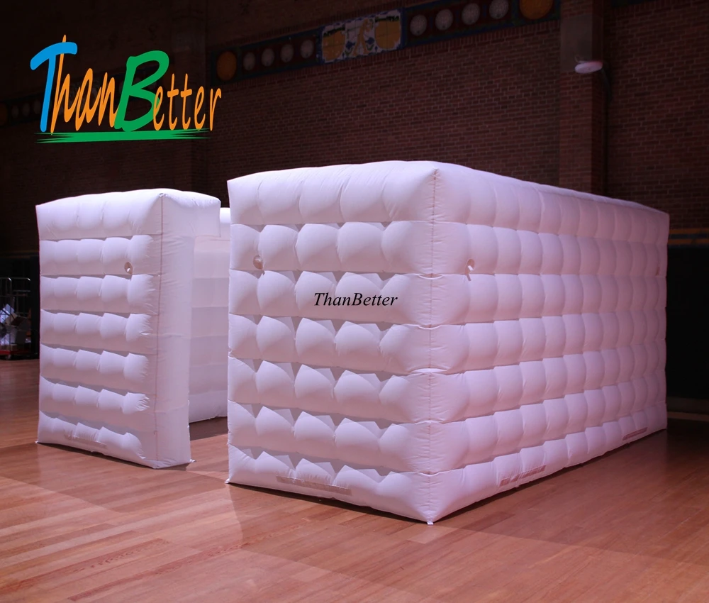 superior quality blow up cube house wall partition inflatable office partition for exhibition display