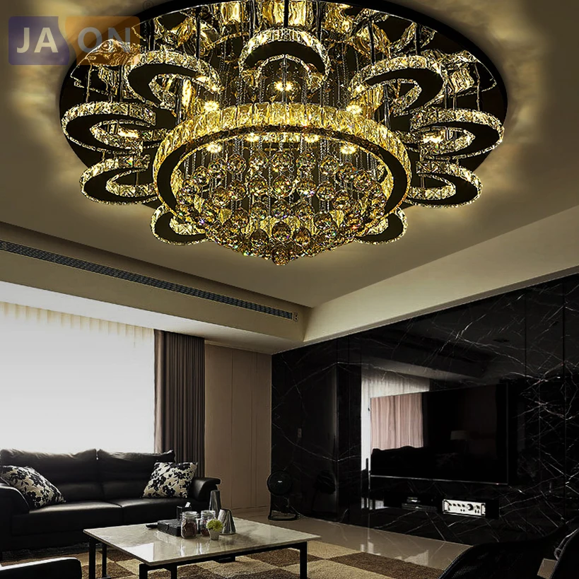 LED Modern Stainless Steel Crystal  LED Lamp.LED Light.Ceiling Lights.LED Ceiling Light.Ceiling Lamp For Foyer Bedroom