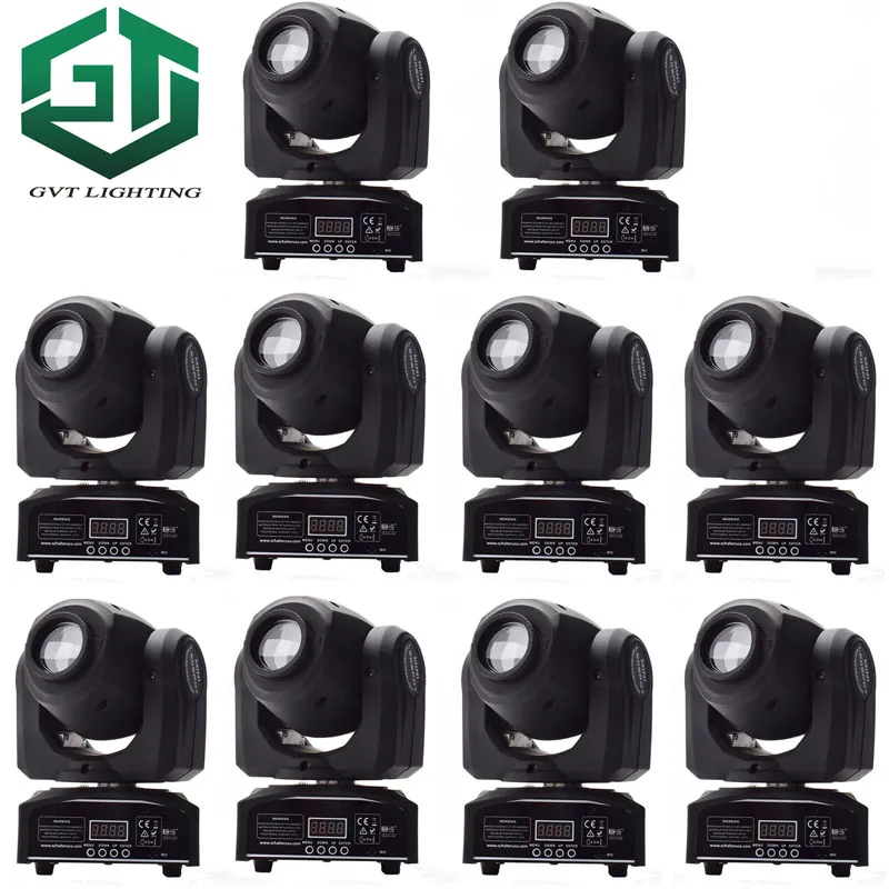 

10pcs/lot 30W RGBW LED Moving Head Stage Lighting DMX-512 DJ Disco Show Bar Club Party Light