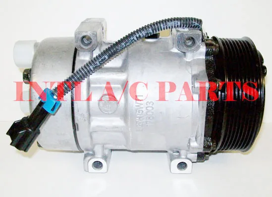 

Sanden 4667 4666 7H15 7S15 709 SD709 SD7H15 auto ac compressor for Freightliner/Kenworth/Peterbilt/Western Star/Ford Sterling