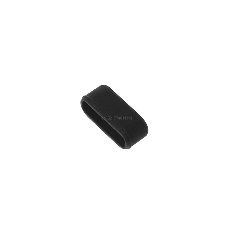 Belt Loop Silicone Buckle Fastener Ring Connector Replacement Black for Garmin Vivosmart HR HR+