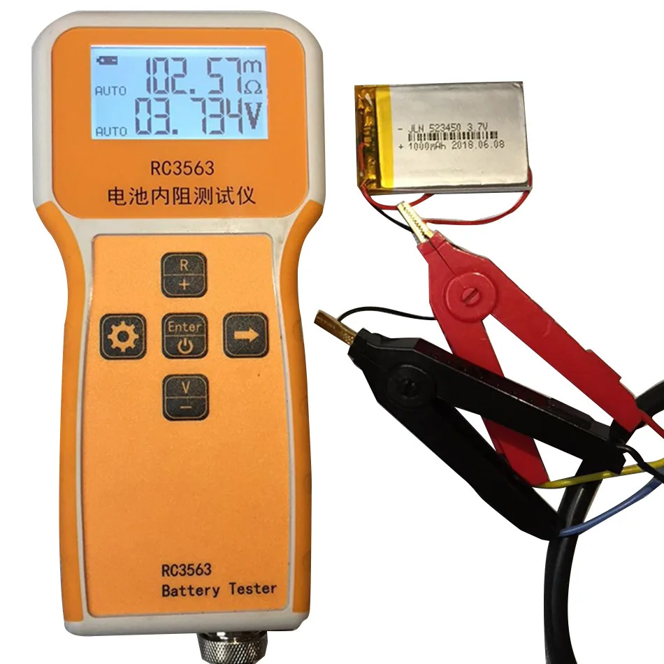 Herramienta de diagnóstico Digital de mano, probador de resistencia interna, capacidad de batería Digital, RC3563