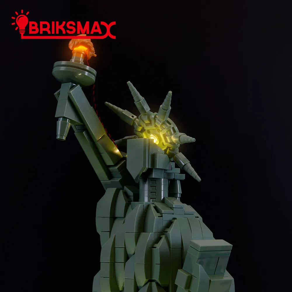 BriksMax Led Light Up Kit for 21042 Statue of Liberty Building Blocks Set (NOT Include the Model) Toys for Children