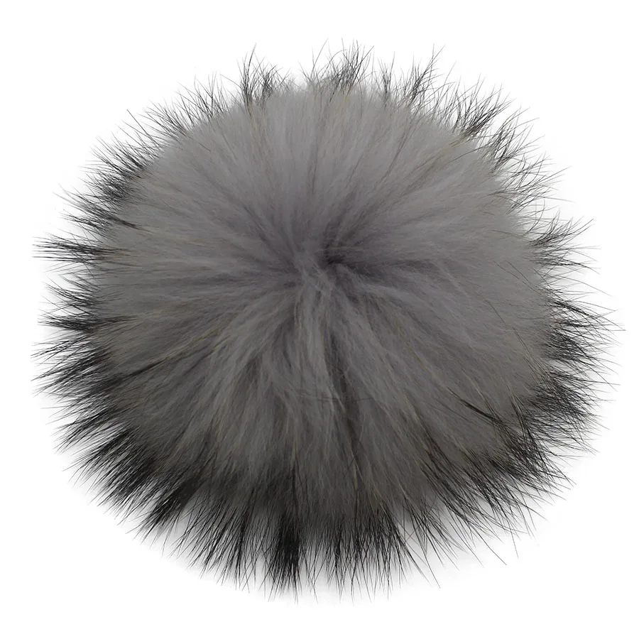 5pcs/lot Wholesale Natural Fur Pompoms for Knitted Winter Hats Real Raccoon Fox Pom Poms For Beanies Scarves Large Fur Pompons