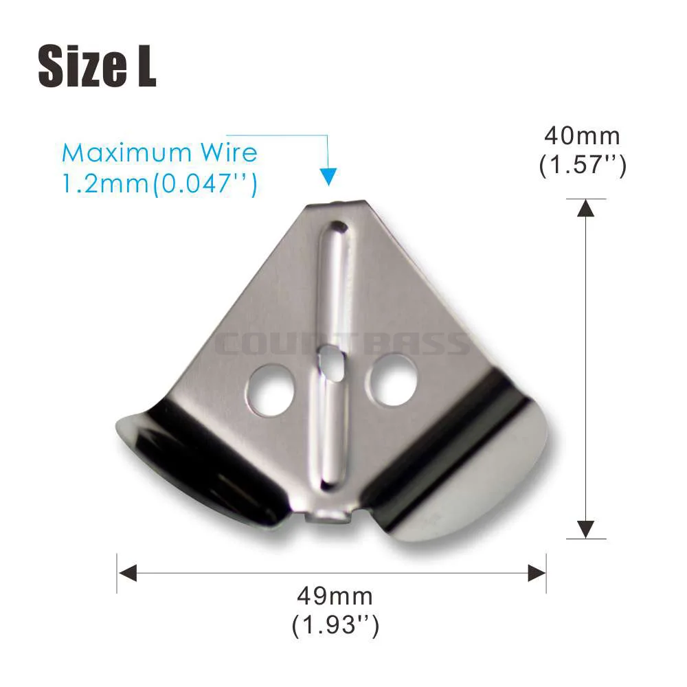 Countbass 50pcs Buzzer Spinner Blade with Holes, Aluminium material, Tackle Craft, Lure Components, DIY Buzzbait