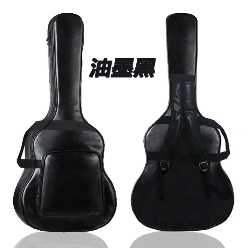 Guitar Bag Folk Guitar Backpack Thickened Shoulders Waterproof Shockproof PU Leather Bag 40 41 Inch Carry bag