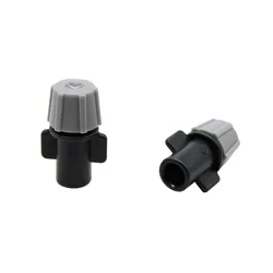 Gray Mist Nozzle Agriculture Irrigation system Spray nozzle Greenhouse Micro irrigation Water spray with 6 mm Interface 20 Pcs