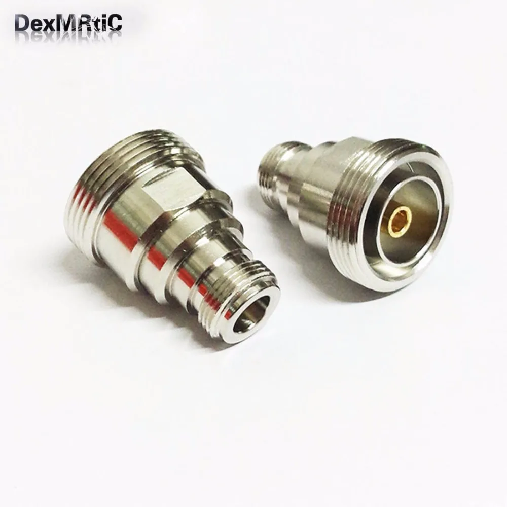 1pc  N female jack switch  7/16 female jack  RF Coax Adapter convertor Straight  Nickelplated  NEW wholesale