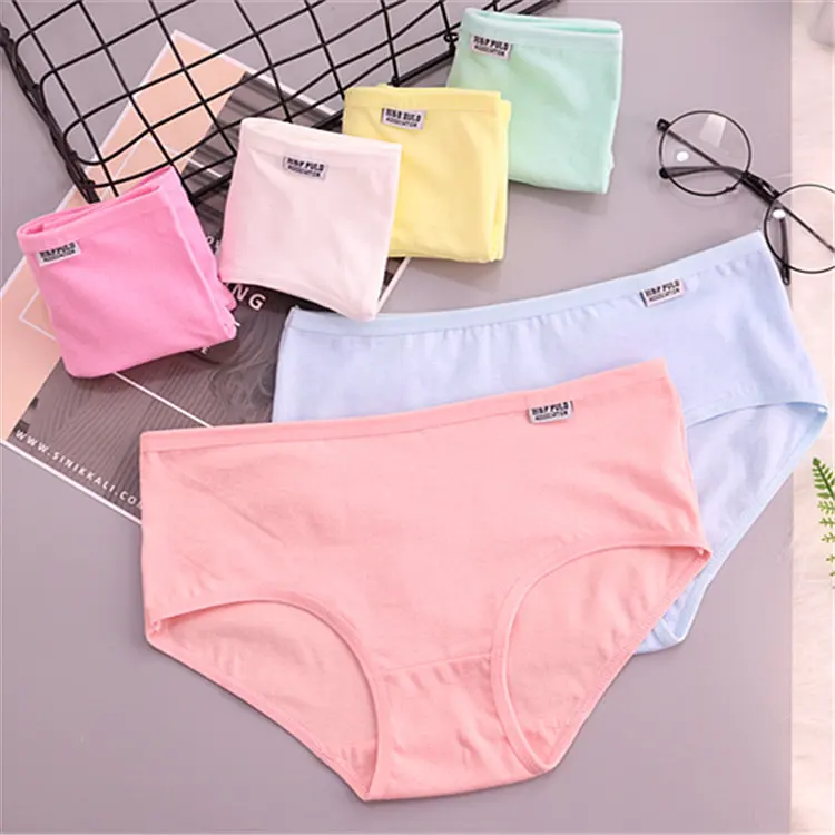 7Pcs Baumwolle Höschen für Frauen Unterwäsche Plus Größe Kurze Mädchen Sexy Dessous Einfarbig Höschen Weibliche Nahtlose Unterhose Damen – Detail 9