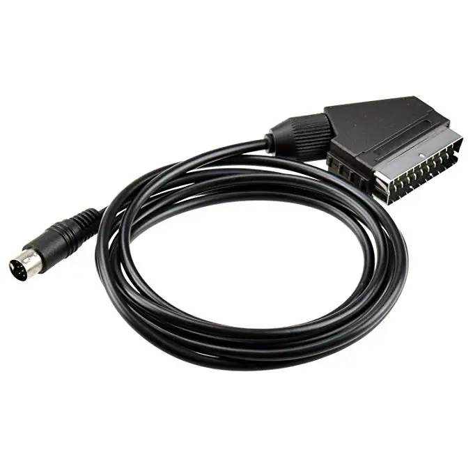 Ruitroliker 6FT RGB Scart AV Cable Lead Audio Video Connector for Genesis Megadrive 2