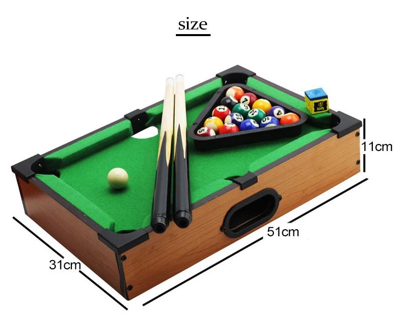 Mini Tabletop Pool Table, Desktop Billiards Sets, Children\'s Play Sports Balls, Sports Toys, Xmas Gift, Family Fun Entertainment