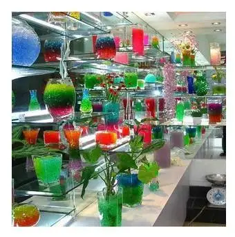 (600 Particles) Colorful Magic Nutrient  Moisturizing Crystal Water Jelly Mud Soil Beads BallsVase Decorator for Plant Growing