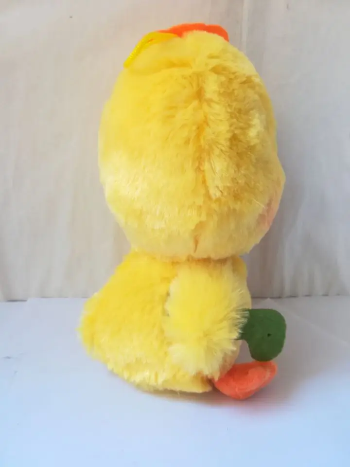 about 24cm yellow chick plush toy catch worm chick creative soft doll baby toy birthday gift b0781