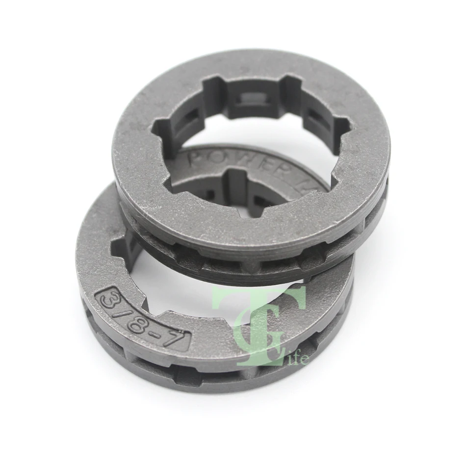 Husqvarnaチェーンソー用クラッチリムスプロケット,2ピース/ロット3/8 ",7t,61 66 266 268 272 362 365 371 372 385,交換68210