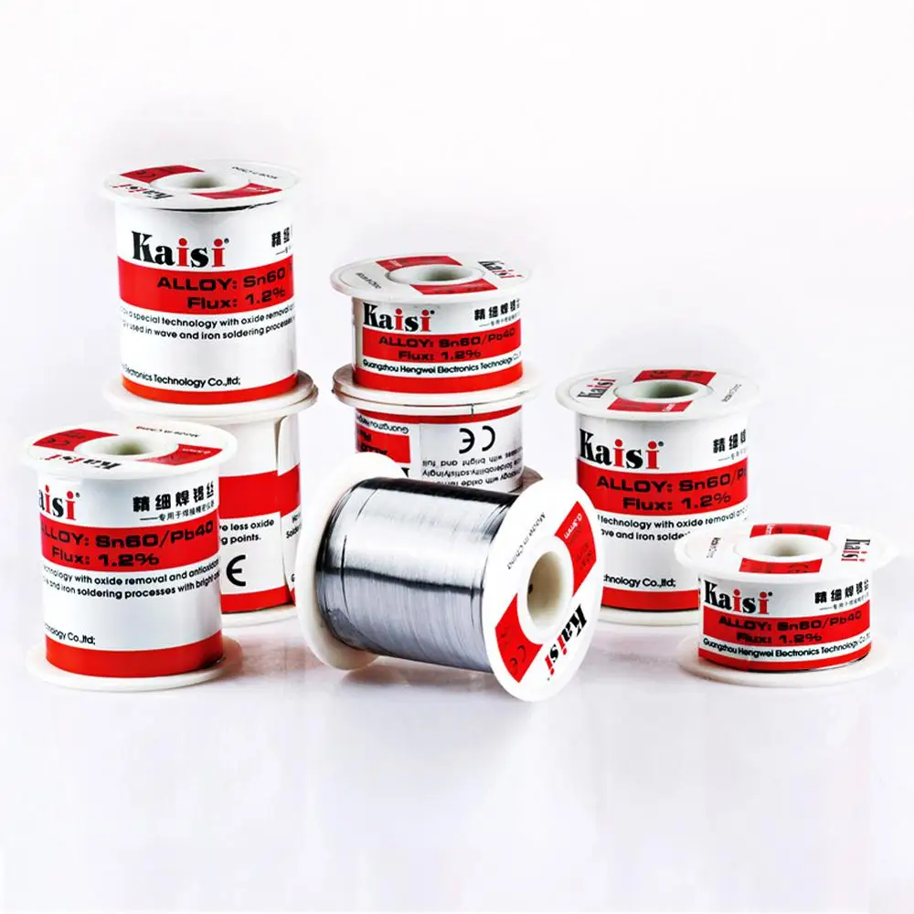 kaisi solder wire flux 12 rosin core tin solder wire sn60 pb40 solda suprimentos de solda 0308 milimetros 01