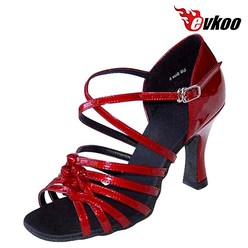 Evkoodance Latin Shoes Woman 4 Different Colors Heel Customized  Dance Shoes Latin Evkoo-168 Party Women Latin Salsa Sance Shoes