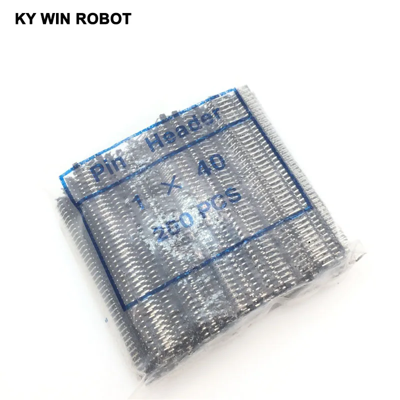 

200pcs 40 Pin 1x40 Single Row Male 2.54 Breakable Pin Header Connector Strip