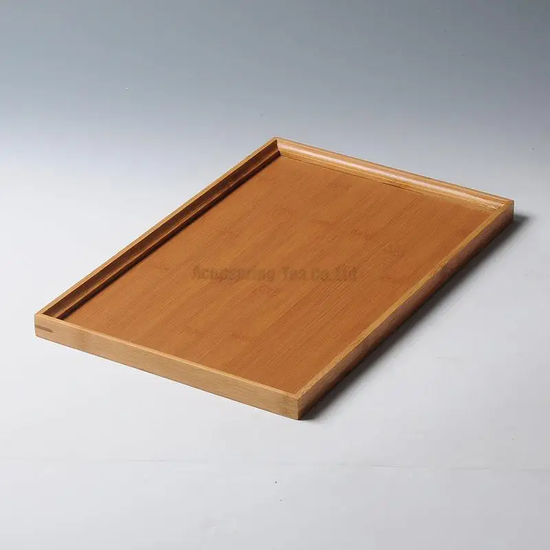 Portable Bamboo Tea Tray,Tea table/Plate,Chinese Kungfu Tea Ceremony Accessories for Black/Puer/Pu'erh/white/Jasmine/Oolong tea